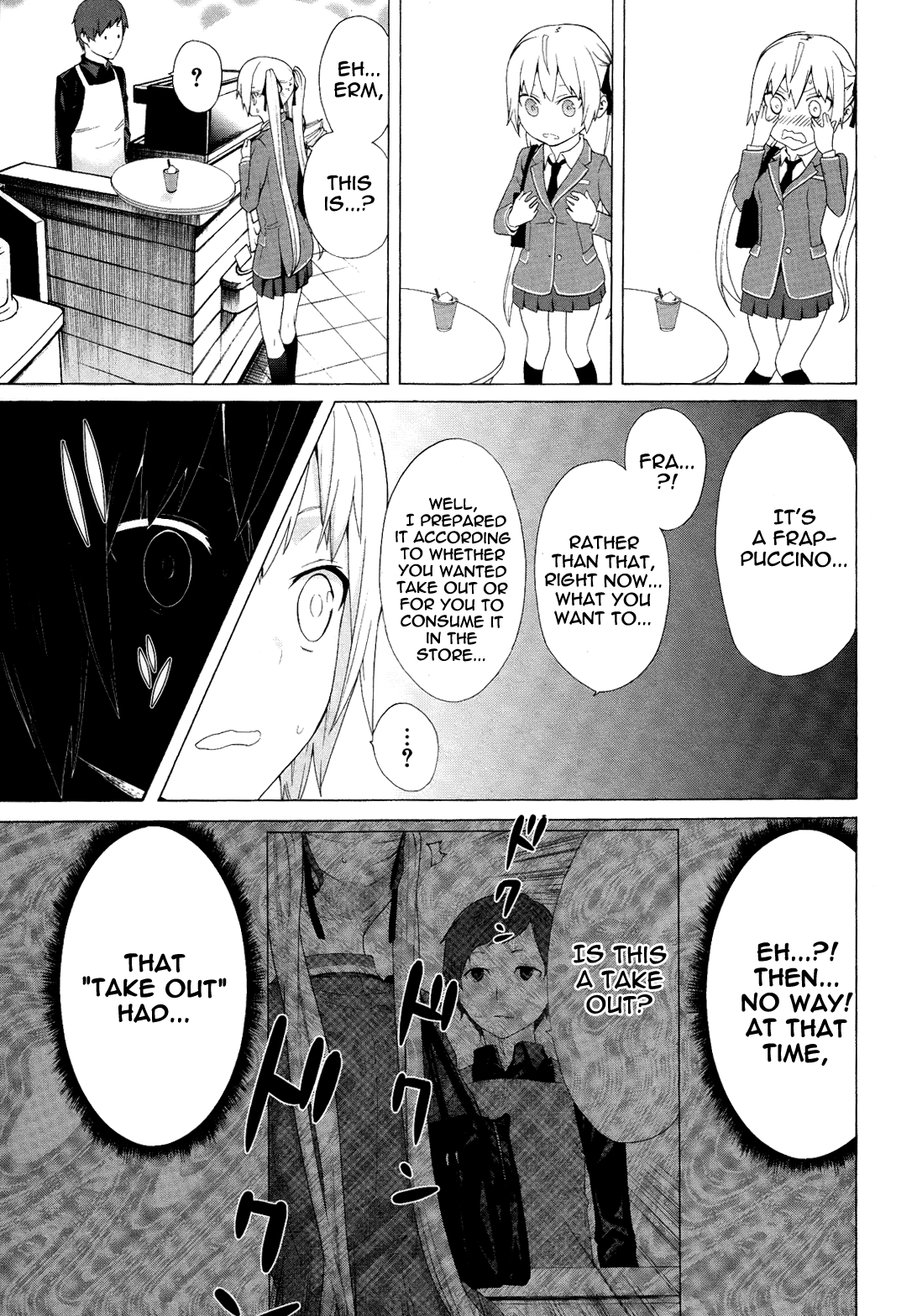 Zonbicchi wa Bicchi ni Fukumaremasu ka? Chapter 2 page 9 - Chapter 2: Zombitch, goes to a cafe