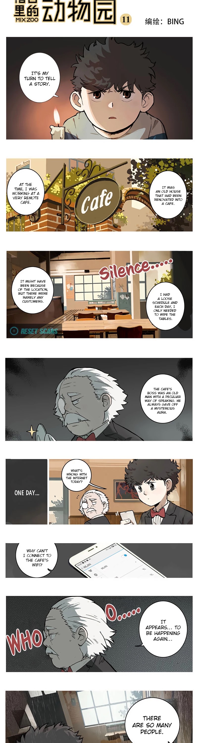 Zoo in the Dorm Chapter 11 page 2 - Chapter 11: Horror Cafe