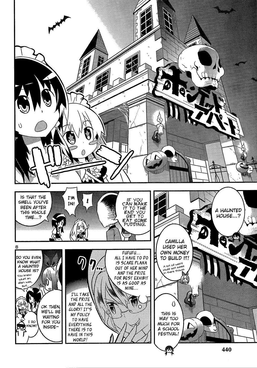 Zoushoku Shoujo Plana-chan! Chapter 9.2 page 8 - Chapter 9 v2 : Plana-chan and the Terrifying Mansion