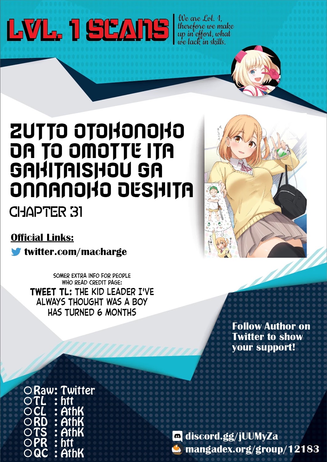 Zutto Otokonoko da to Omotte ita Gakitaishou ga Onnanoko deshita Chapter 31 page 2 - Chapter 31